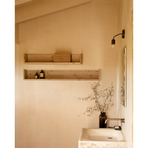 Estantería de madera maciza tono roble medio de varias medidas