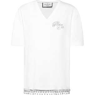 PHILIPP PLEIN Camiseta cuello pico Ss SIGNATURE