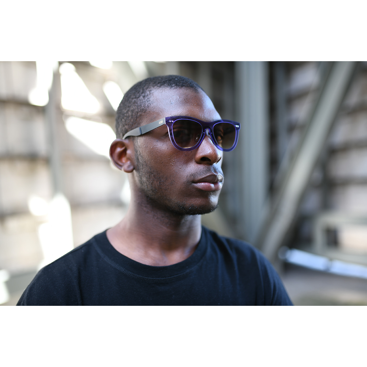Gafas de sol OCEAN FLORENCIA - Marrón degradado con montura azul y patillas negras