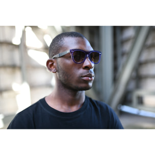 Gafas de sol OCEAN FLORENCIA - Marrón degradado con montura azul y patillas negras