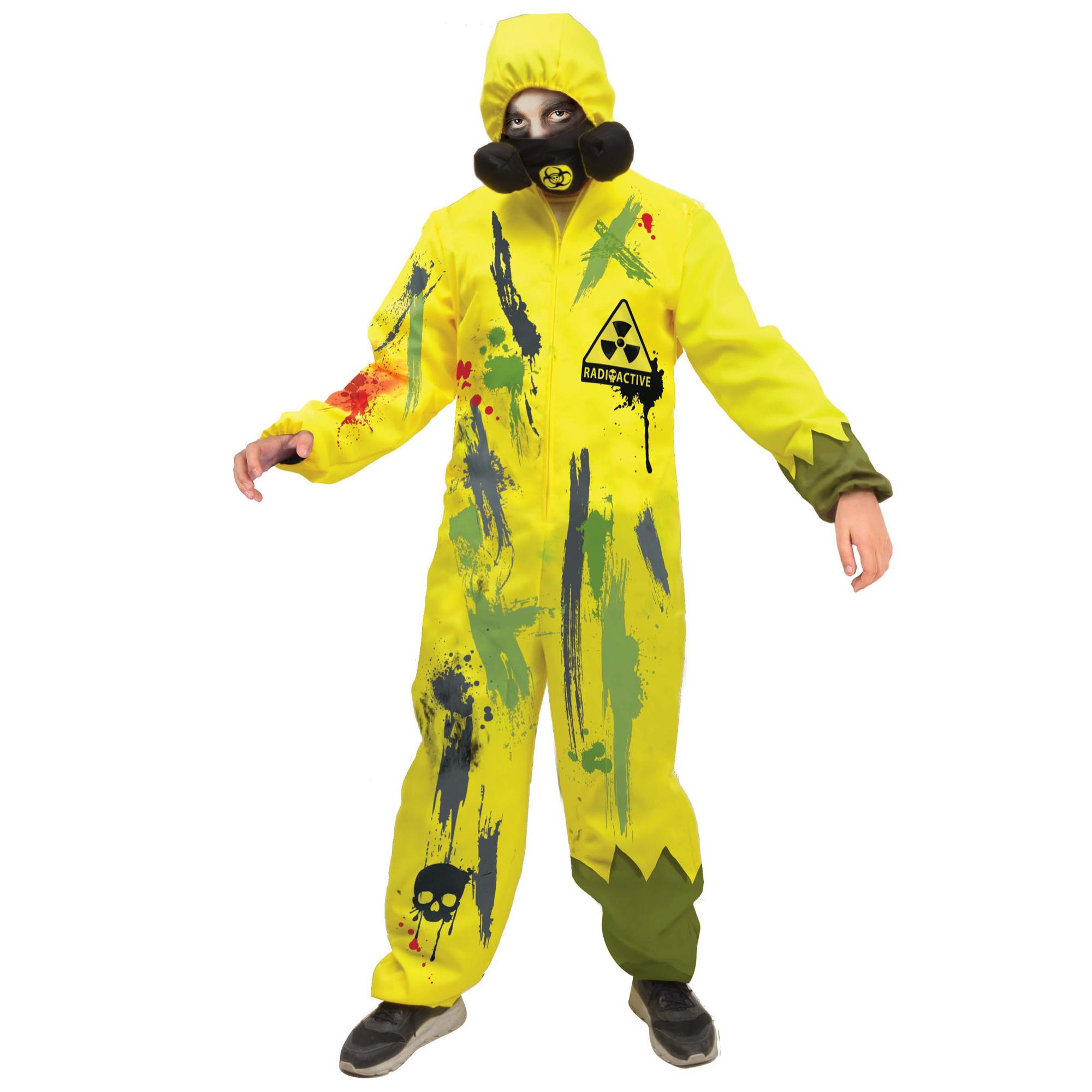 Costume Carnevale Halloween Tuta Biohazard Radioactive Child Costume Bambino