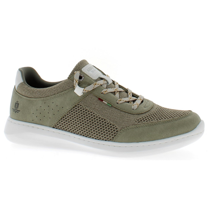 Armata di Mare Scarpe Uomo Sneakers Casual Stringate con Soletta Rimovibile in Memory Foam AMU S25M725 Khaki