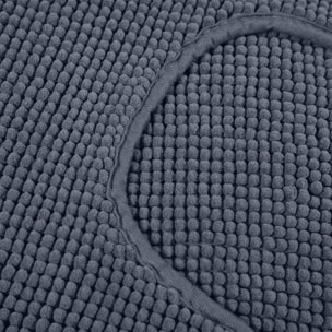 PARURE 3 TAPPETI BAGNO POPPY , TAPPETO: 45x75 cm + 2 GIRO WATER: 45x40 cm