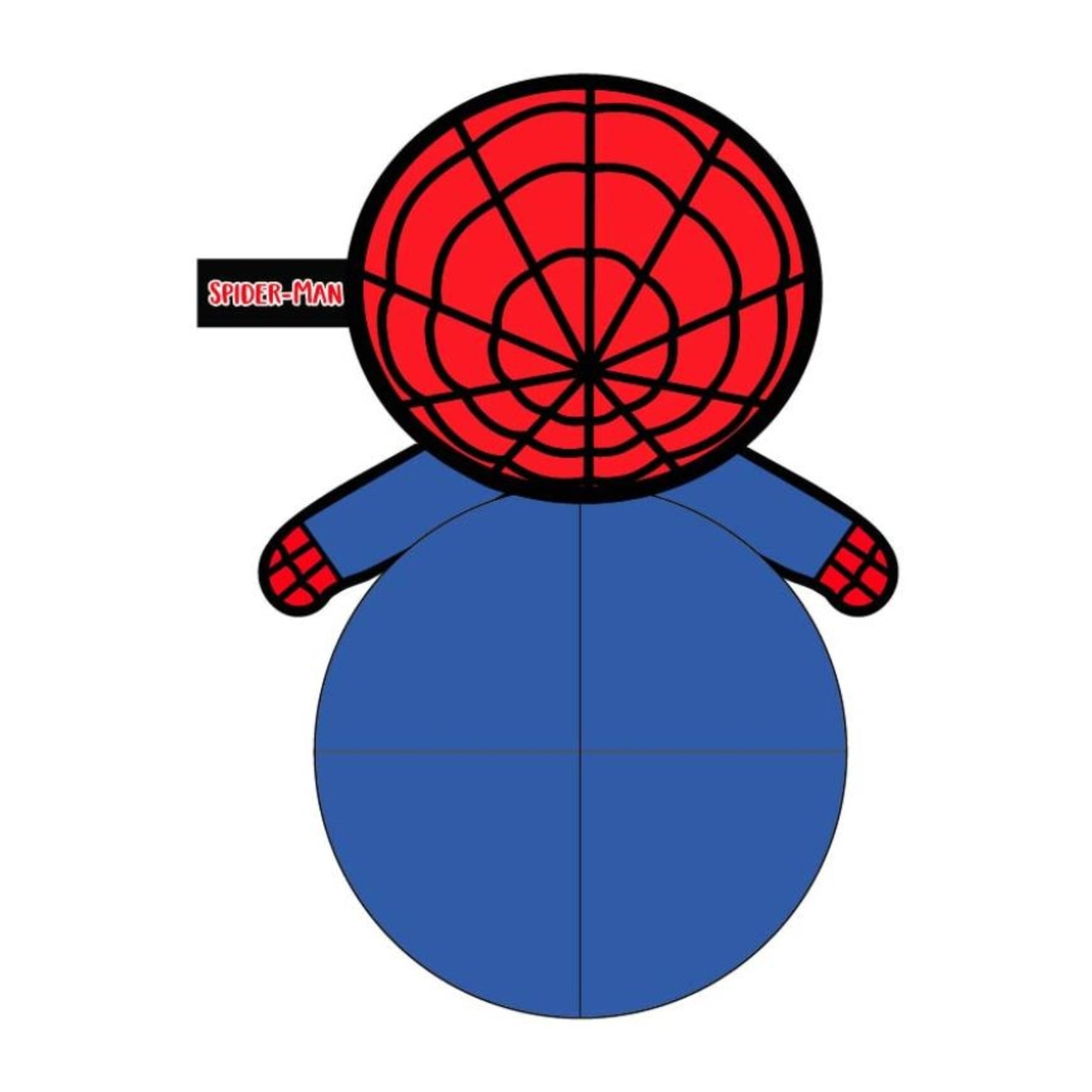 Peluche con mordedor para perros diseño spiderman