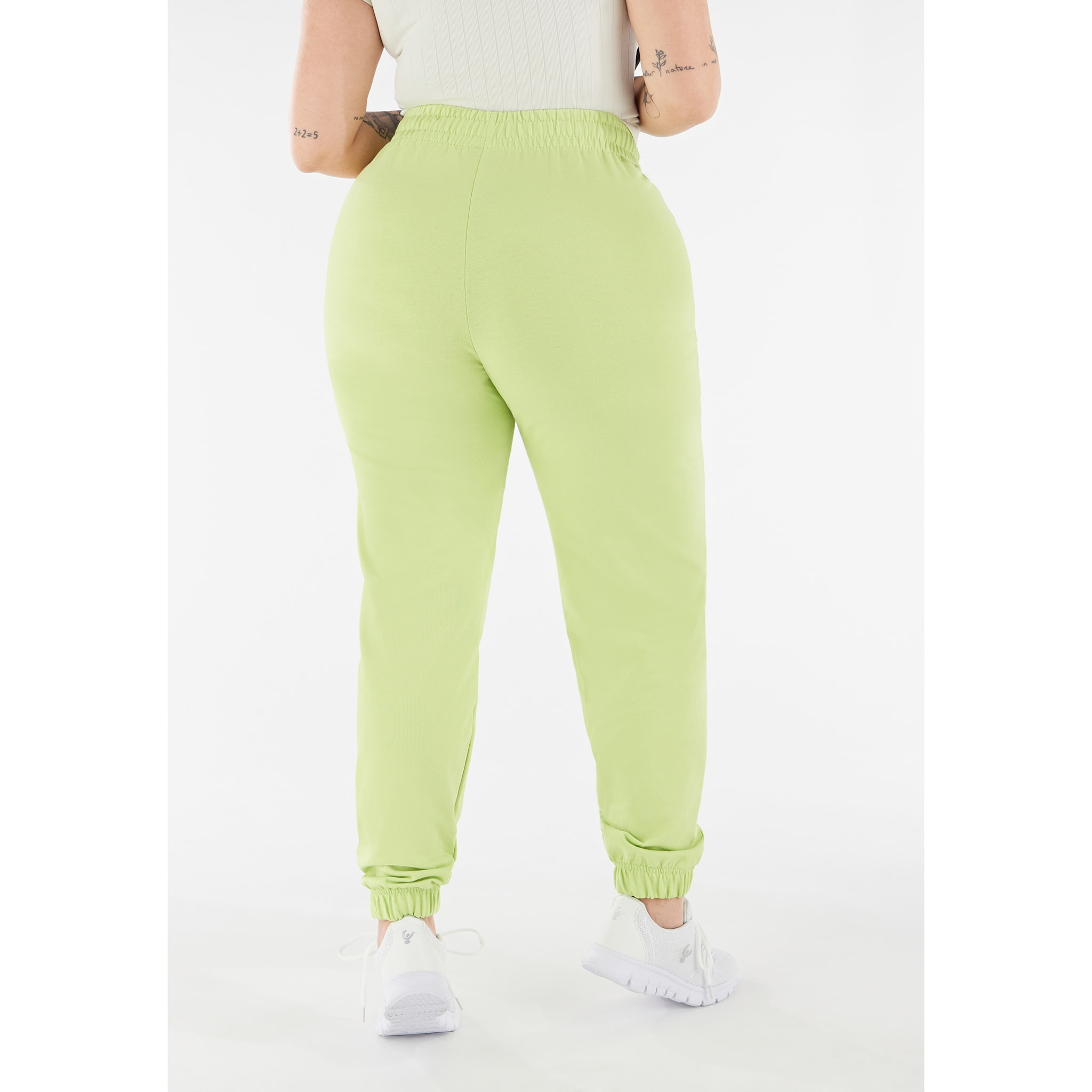 Joggers in felpa leggera con patch fenicottero in tono