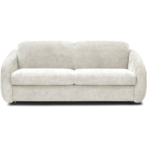 Canapé lit convertible express en tissu texturé "Laurie" - 202 x 107 x 85 cm