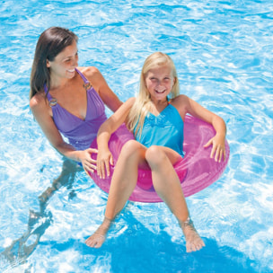 Intex Salvagente Trasparente Colorato, Colori Assortiti, 76 cm