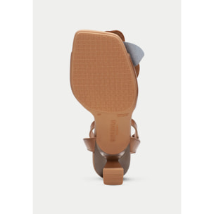 Sandalia Tacon Danielle Desert 6 cm