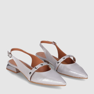 Zapatos - Plata/Metal Silver - Tacón: 3 cm