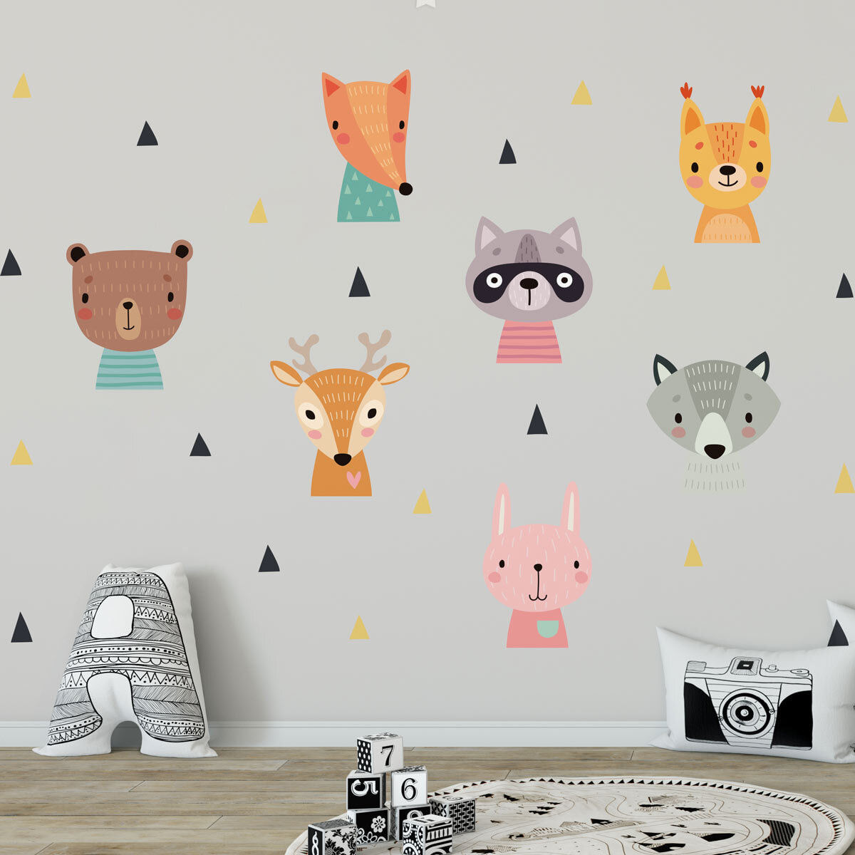 Stickers muraux | Sticker Mural Autocollant - ANIMAUX BÉBÉS DE LA FORÊT - Stickers adhésifs
