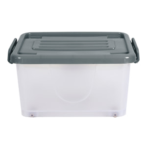 Boîte de Rangement - JE CHERCHE UNE IDEE - Transparente - Sur Roulettes - 17 L