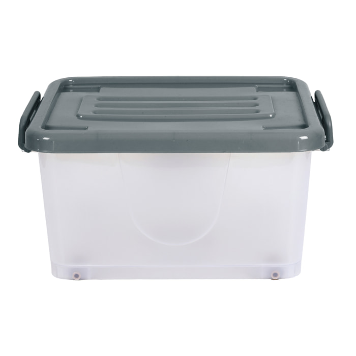 Boîte de Rangement - JE CHERCHE UNE IDEE - Transparente - Sur Roulettes - 17 L