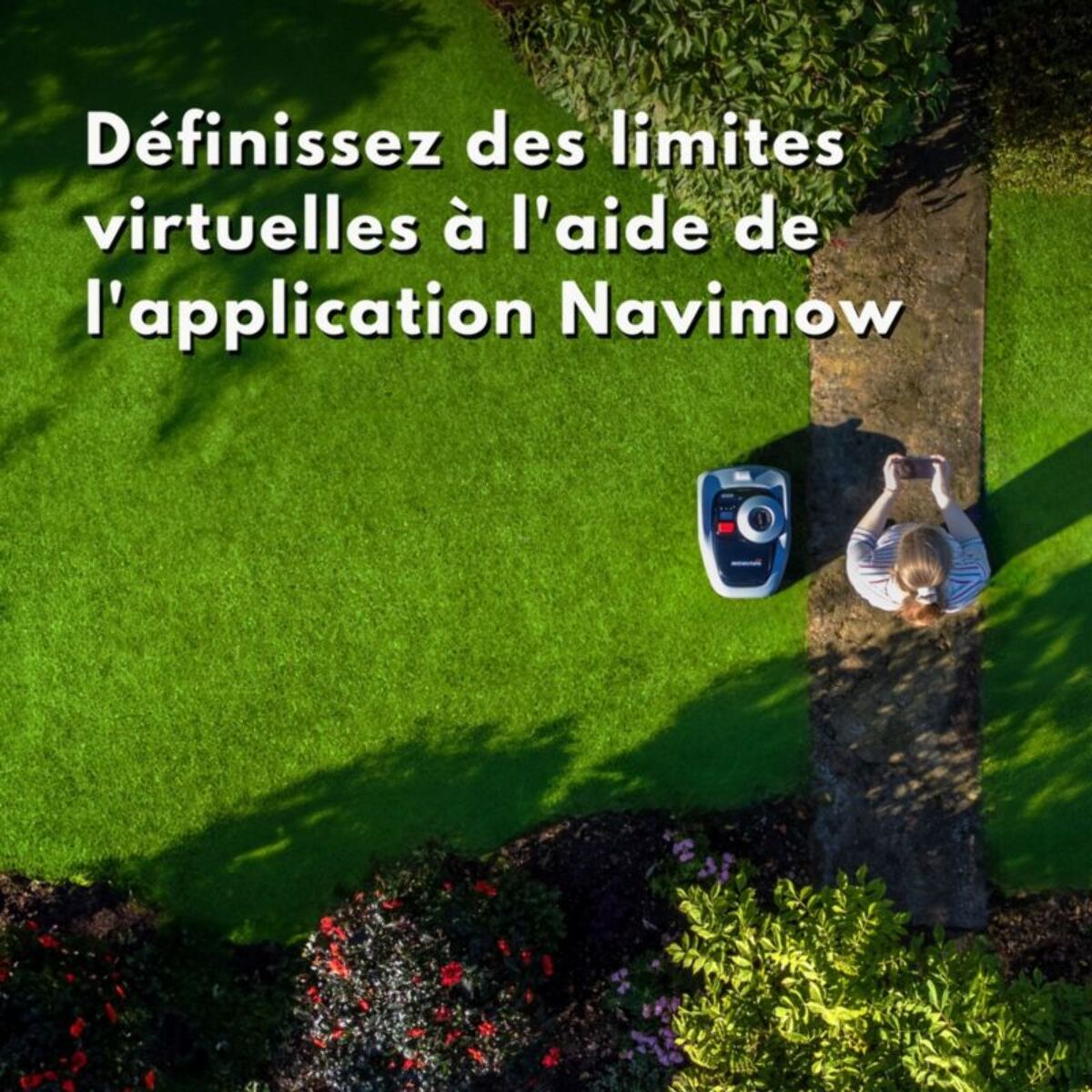 Robot tondeuse NAVIMOW i105E sans fil périphérique, 500 m² de superficie