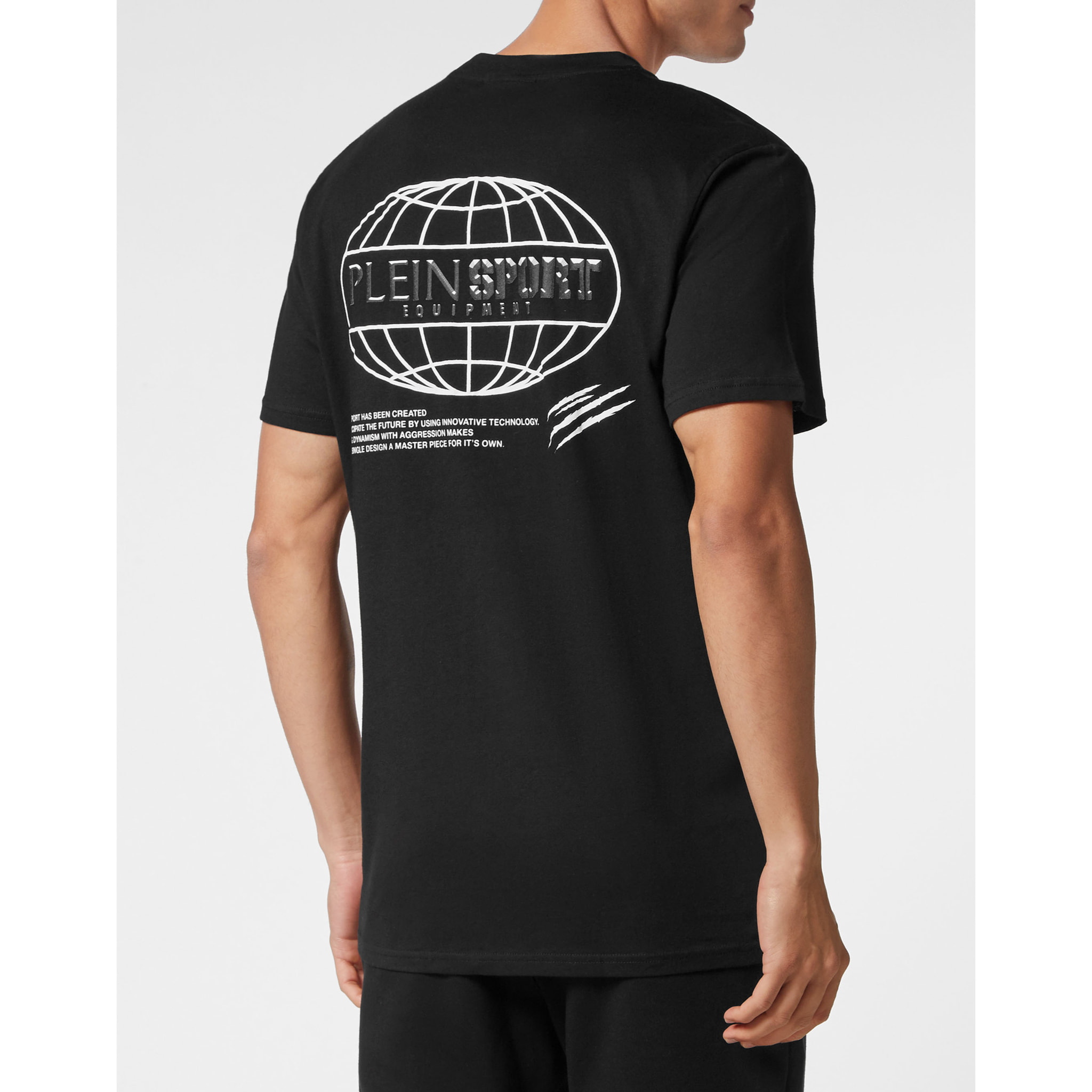 PLEIN SPORT Camiseta de cuello redondo y manga corta GLOBAL EXPRESS EDITION
