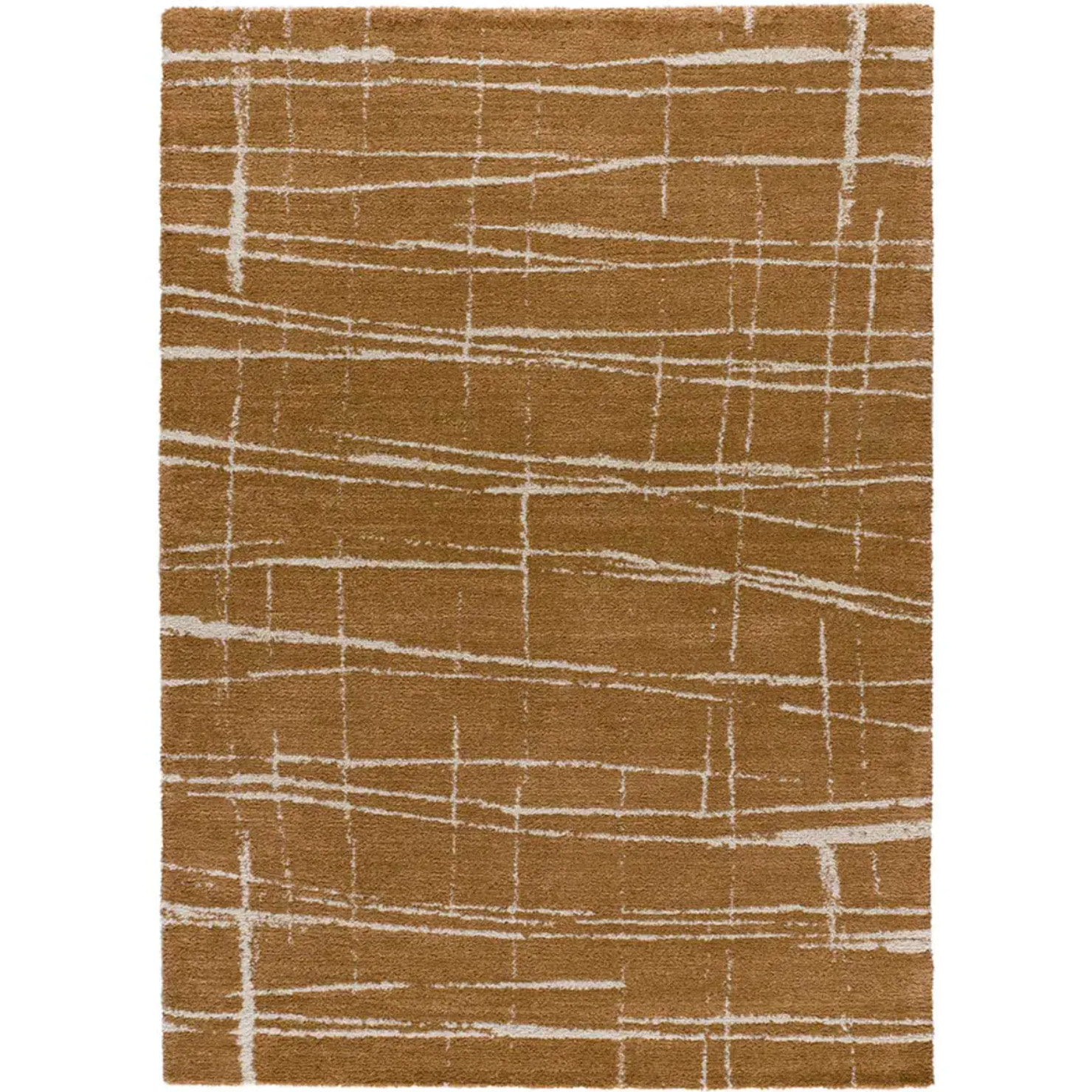VENUS Alfombra abstracta con tonos suaves cobrizos, varias medidas disponibles.
