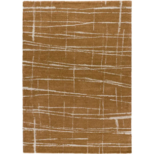 VENUS Alfombra abstracta con tonos suaves cobrizos, varias medidas disponibles.