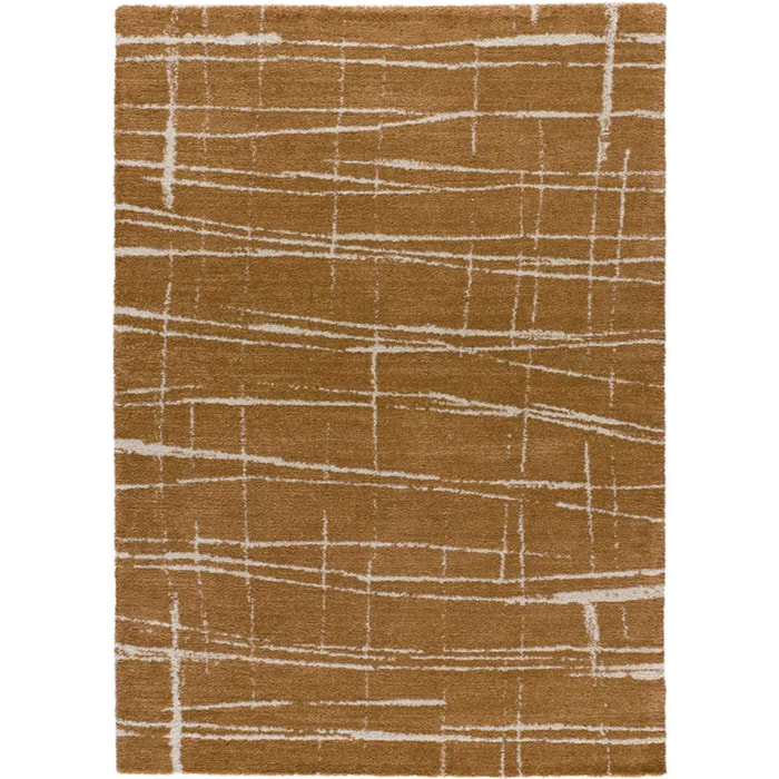 VENUS Alfombra abstracta con tonos suaves cobrizos, varias medidas disponibles.