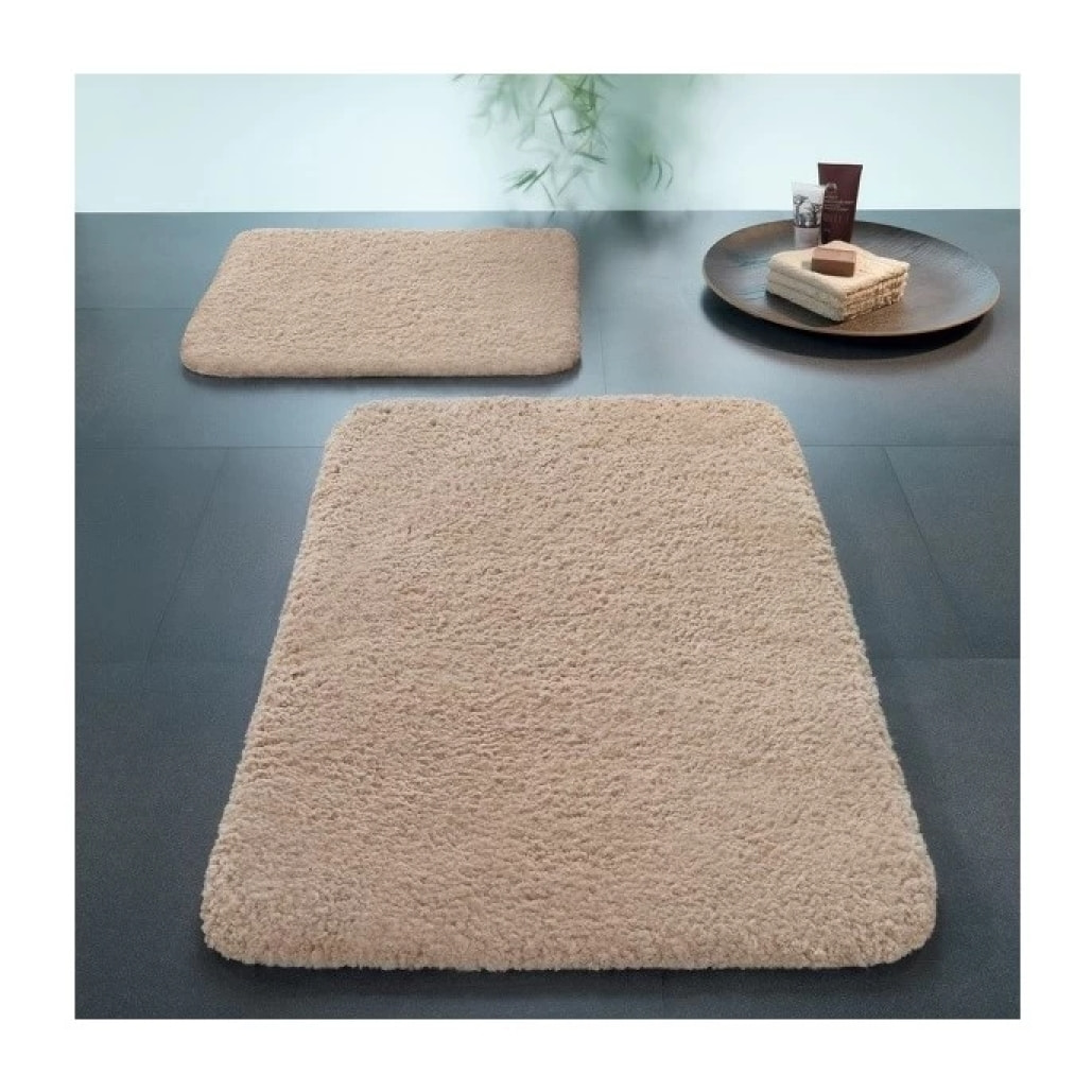 Tapis de bain Microfibre LAMB 60x90cm Beige Nougat Spirella