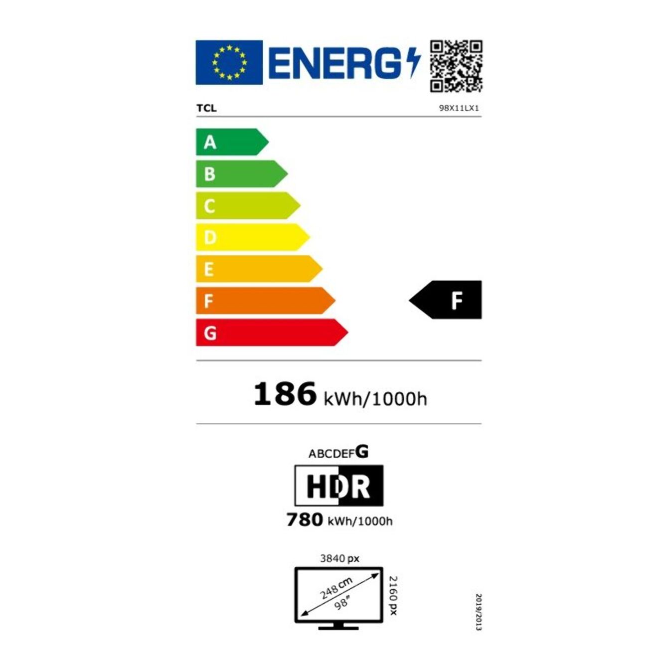 TV Mini LED TCL 98X11L (2026) 98" (248 cm)