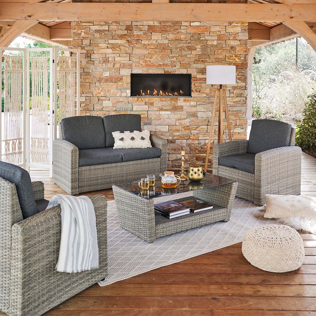 Salon de jardin Polynésia Havane