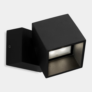 LEDS C4 Aplique Ip65 Cubus Led 11W Blanco Cálido - 3000K On-Off Gris Urbano 701Lm