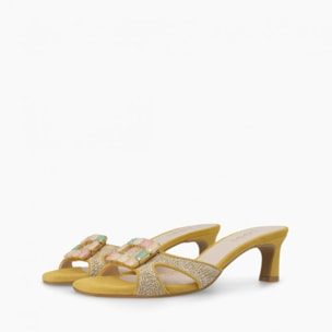 SANDALIAS AMARILLAS CHETES-TE