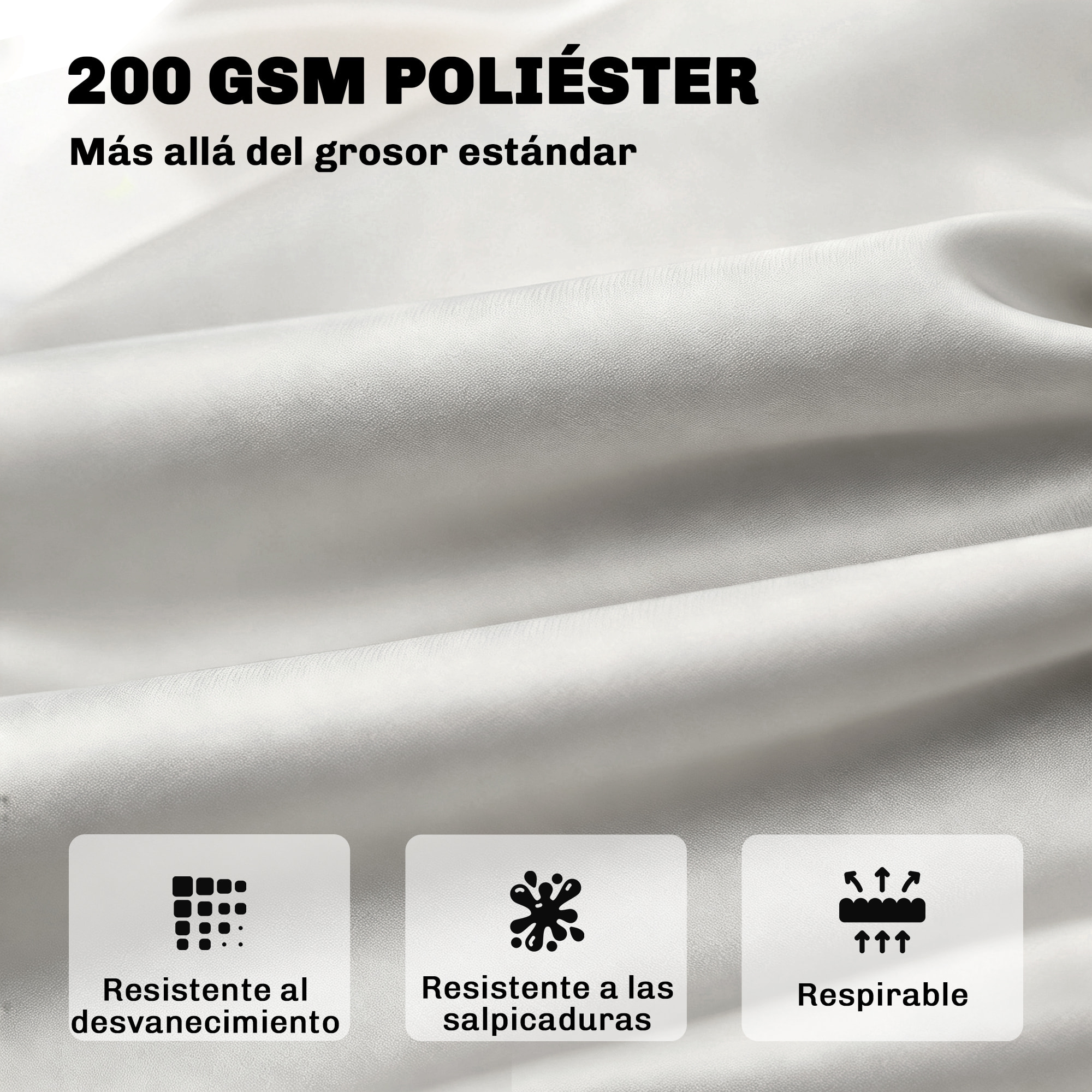 Cojín para Banco de Jardín con Respaldo, 150x98x8 cm, Colchón de Banco de 3 Plazas para Interior y Exterior con Relleno Grueso y Cintas de Sujeción, para Columpio, Terraza, Balcón, Gris Claro