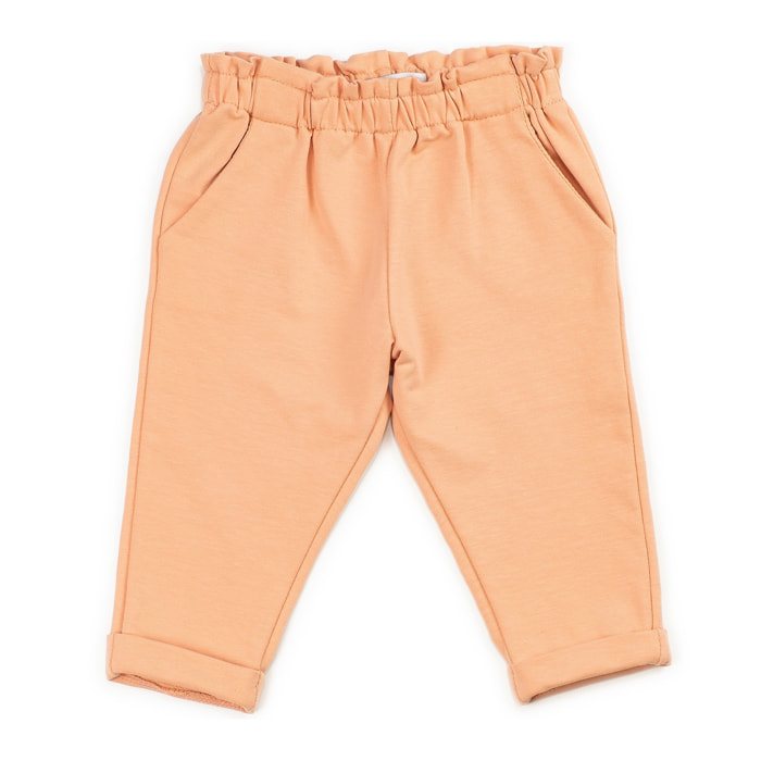 Pantaloni Paperbag in Felpa