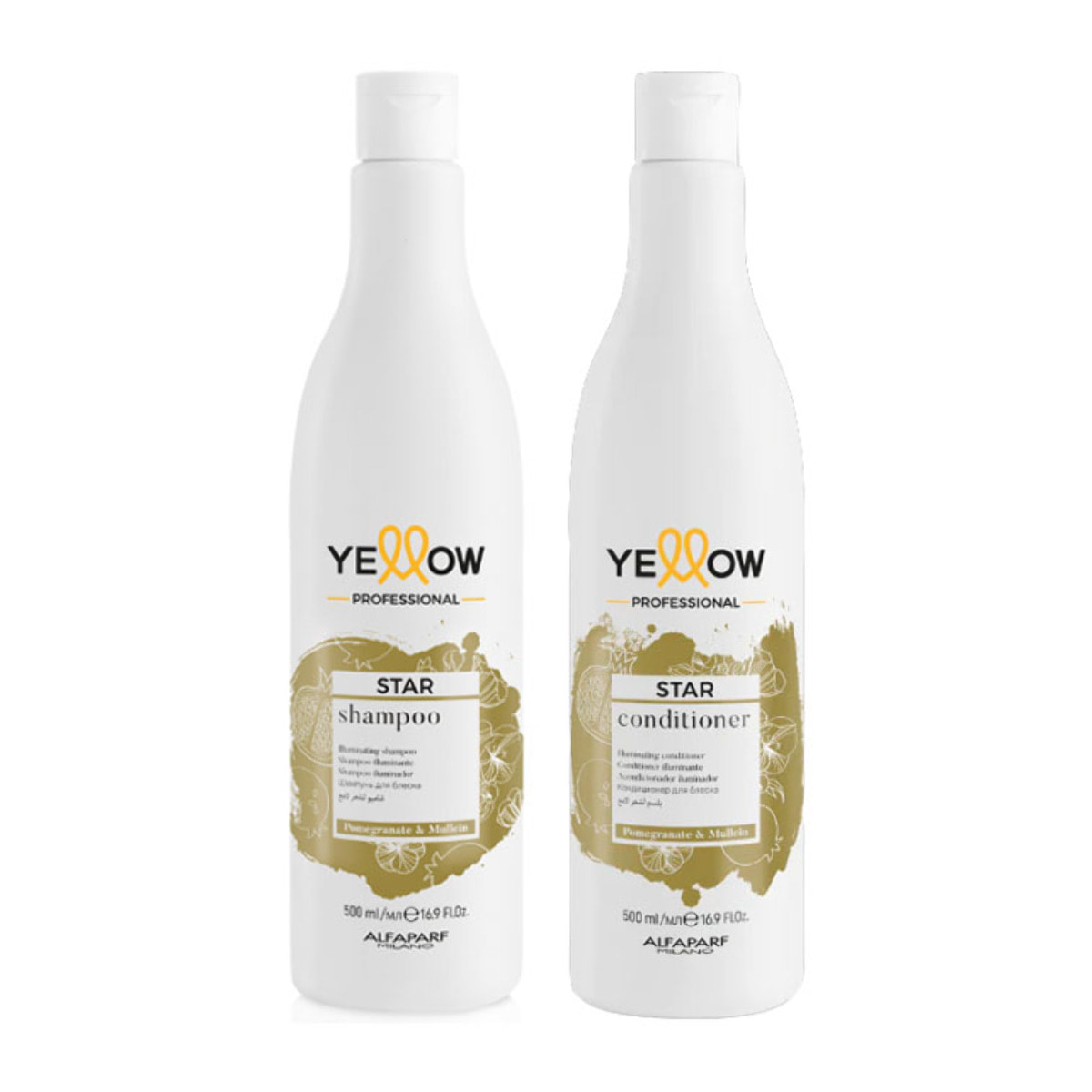 ALFAPARF Yellow Kit Star Shampoo 500ml + Conditioner 500ml