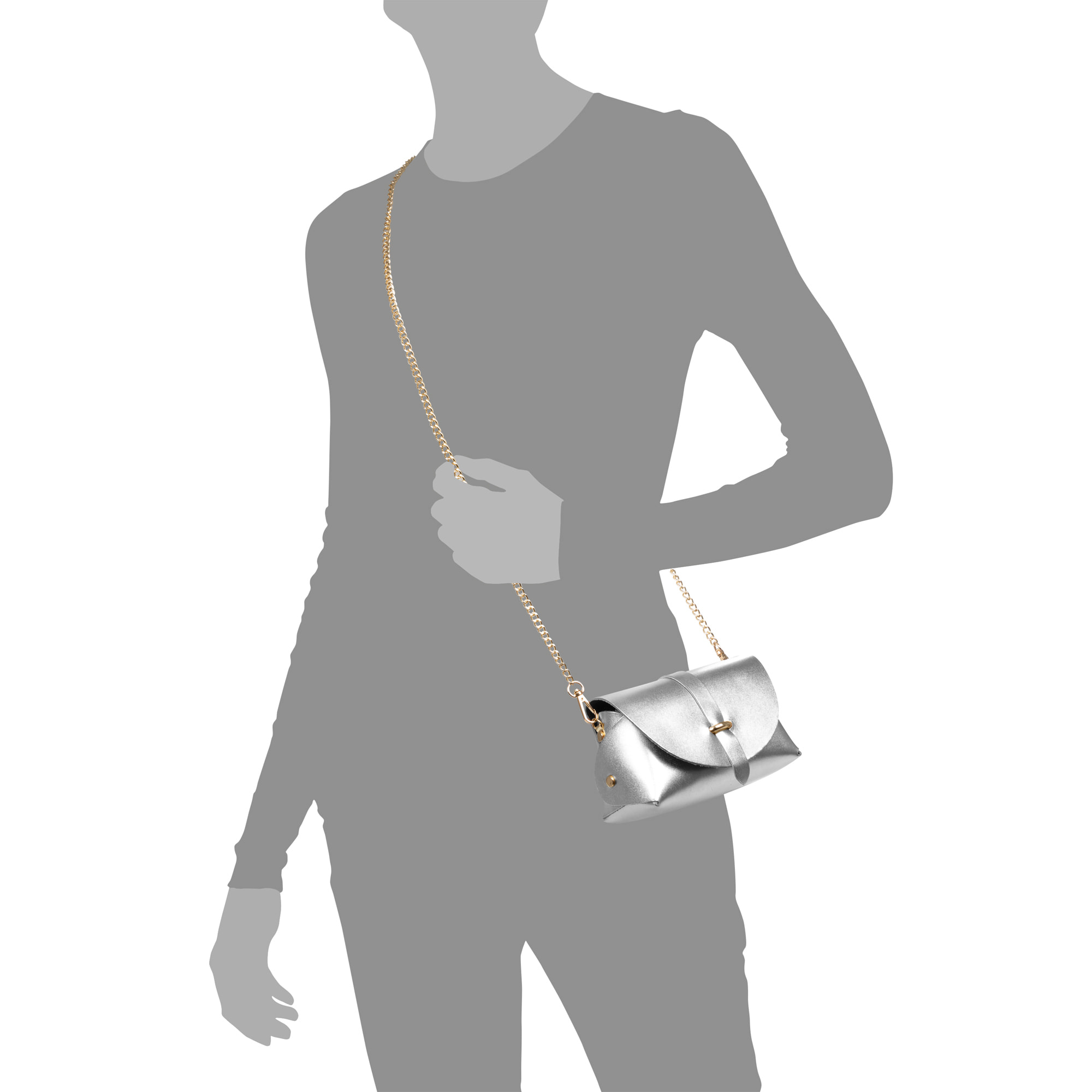 Aurora Borsa a tracolla Donna. Pelle autentica Camoscio laccato lucido.