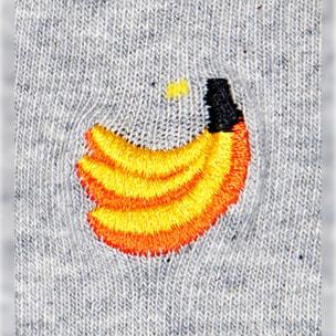 Calcetines kids banana embroidery