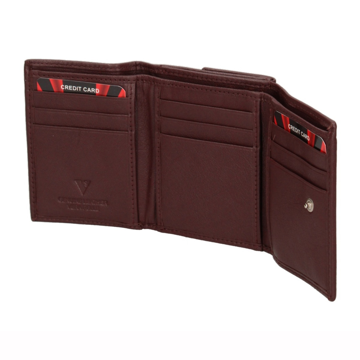 Portafoglio uomo in vera pelle - Modello False - Casual - 8.0 x 10.0 x 3.0 cm
