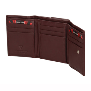 Portafoglio uomo in vera pelle - Modello False - Casual - 8.0 x 10.0 x 3.0 cm