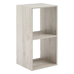 Étagère 2 cases "Mix N' Modul" effet chêne gris