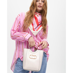 Camicia Oversize in Popeline a Righe