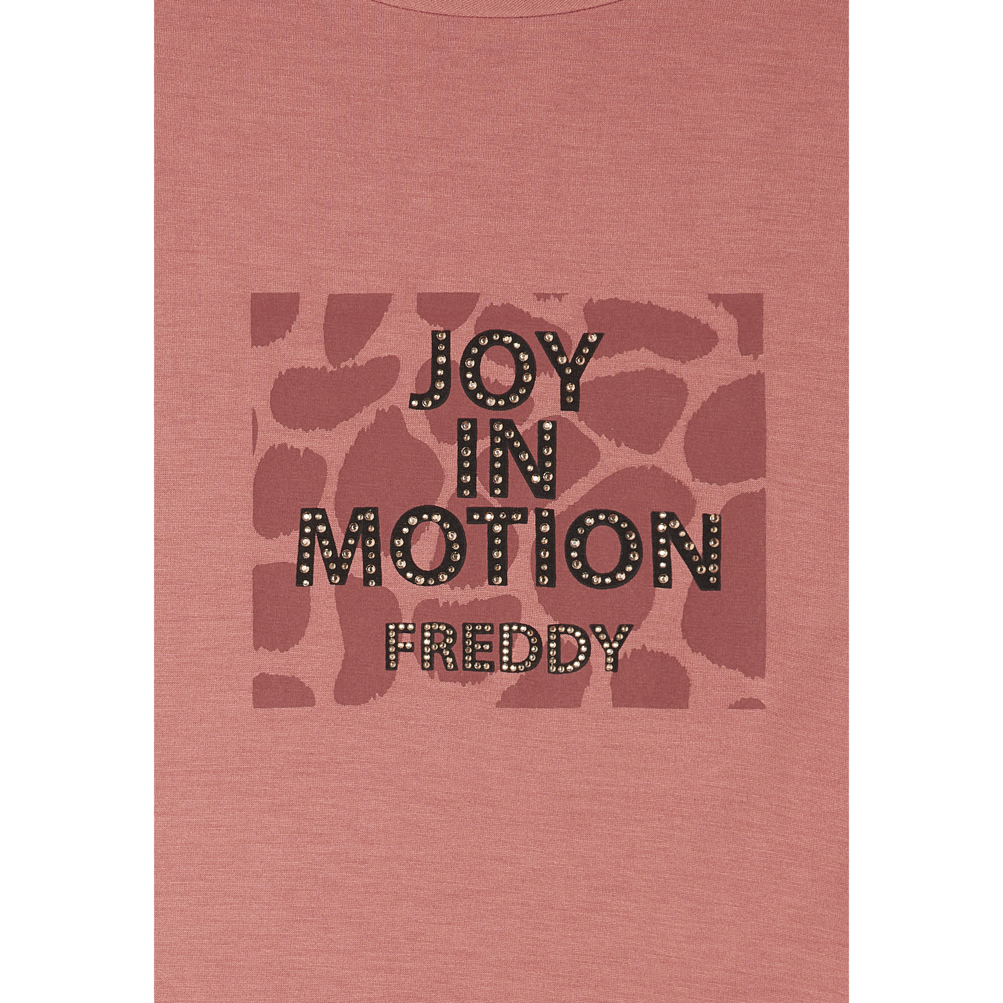 T-shirt cropped senza maniche in jersey viscosa con grafica