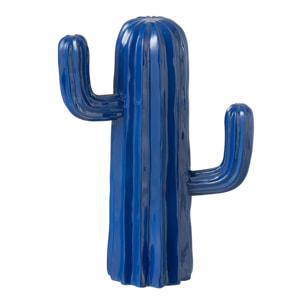 J-Line Cactus Polyresine Bleu Small