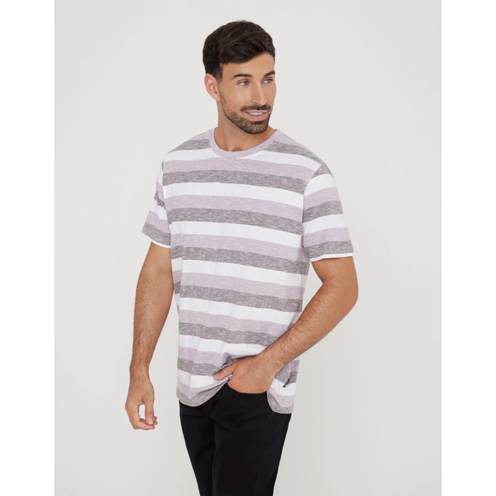 Camiseta Manga Corta Algodón Morado - Galizury