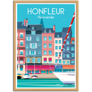 Affiche - Honfleur Normandie - Raphael Delerue