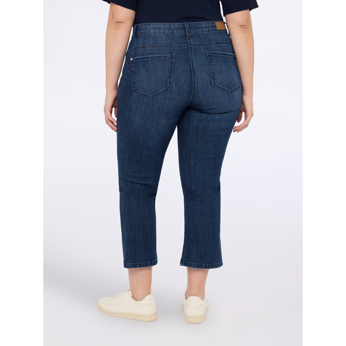 Fiorella Rubino - Jeans kick flare lavaggio blu - Blu