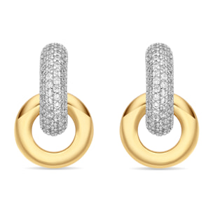 Pendientes Lepua acabado oro amarillo 18k