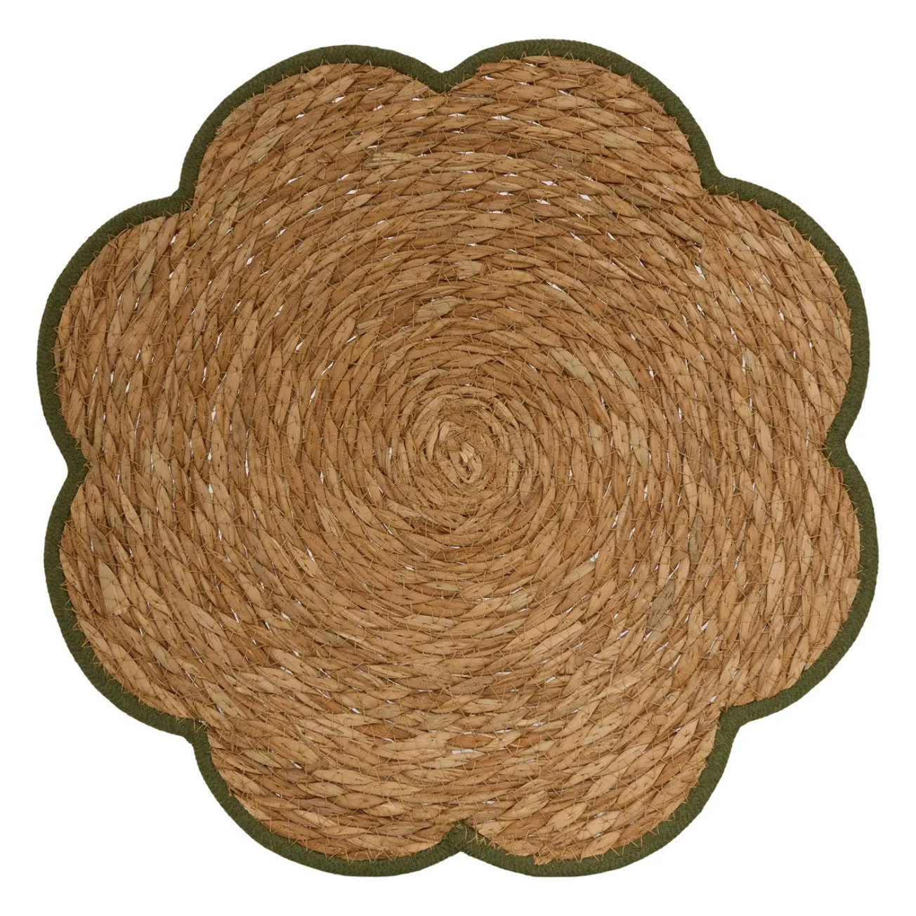 Set de table forme fleur Mona D.38cm bordeaux