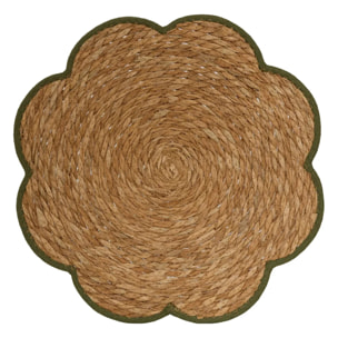 Set de table forme fleur Mona D.38cm bordeaux