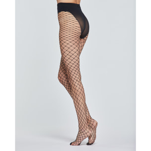 COLLANT IN RETE GRANDE ELASTICIZZATO