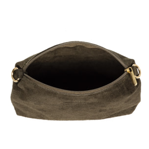 Amendolara bolso bandolera mujer. Piel auténtica Gamuza.