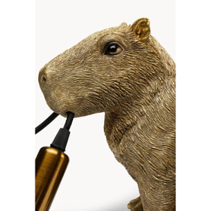 Lampe capybara doré Kare Design