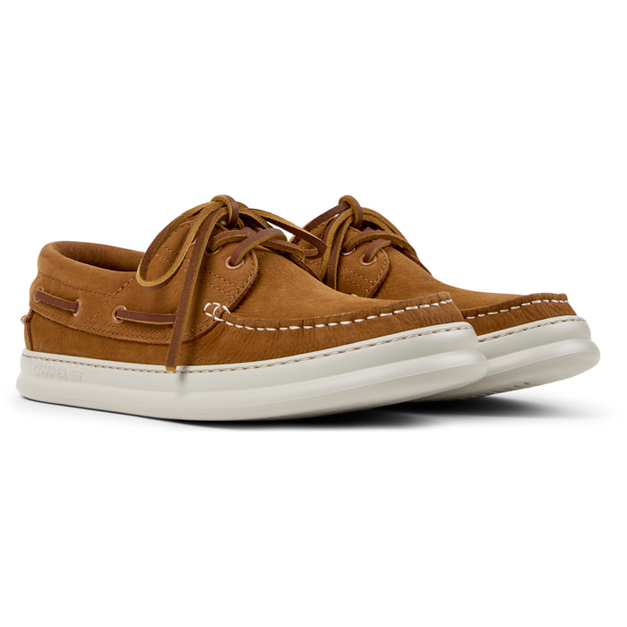 Zapatos de cordones - CAMPER Runner Four - Marron - Cuero nobuk