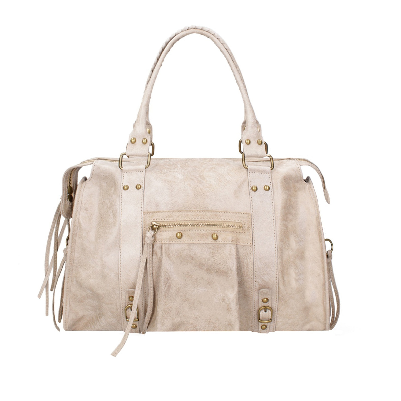 Borsa a spalla da donna - Modello Clara - Vera pelle - 41.0 x 28.0 x 13.0 cm