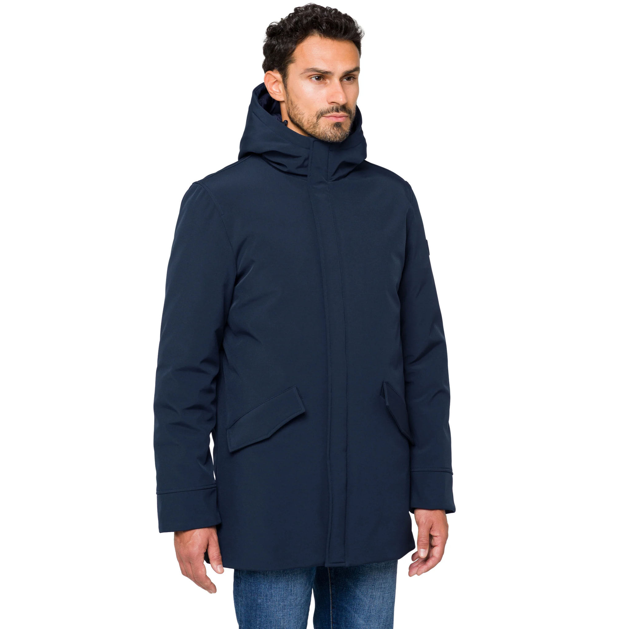 Parka ATITLAN imbottito impermeabile blu