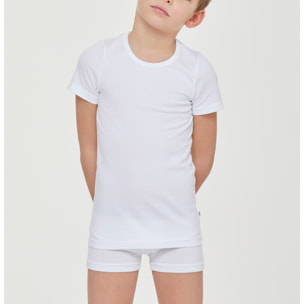 T-shirt girocollo bimbo in cotone organico